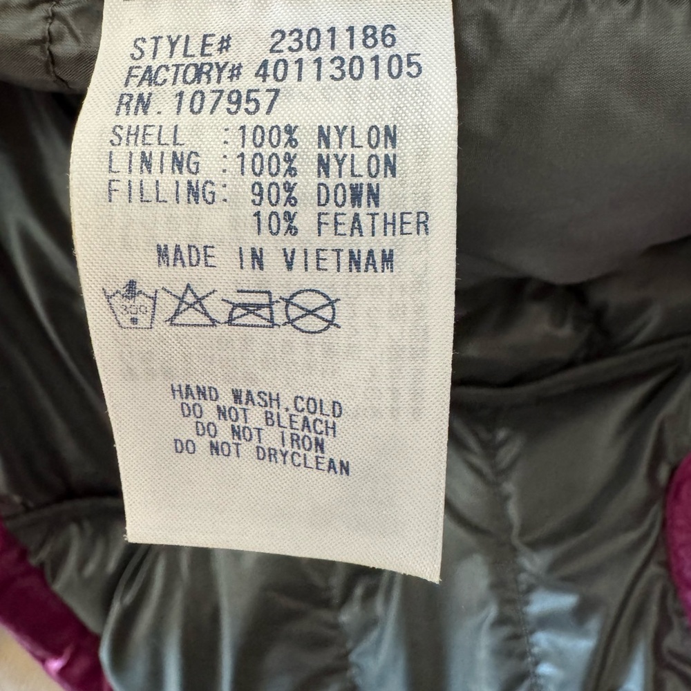 Montbell Women's Purple Puffer Jacket - Picture 4 of 11